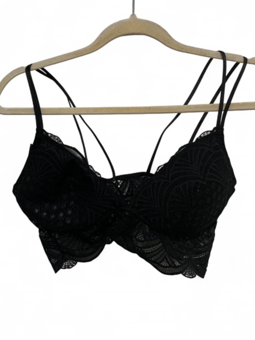 Auden Lightly Lined Black Lace Bralette